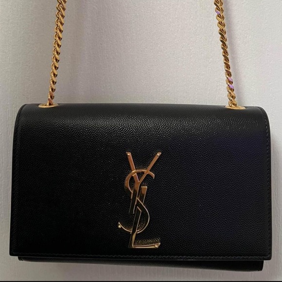 💯 AUTHENTIC YVES SAINT LAURENT 
Black Small Kate Chain Bag - Picture 3 of 10